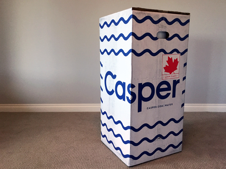 casper mattress shipping box